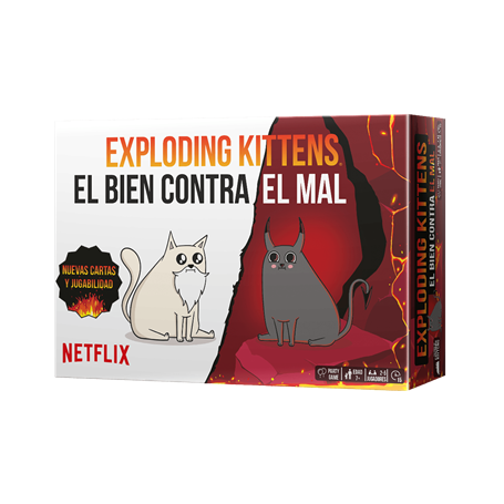 ASMODEE EXPLODING KITTENS EL BIEN CONTRA EL MAL