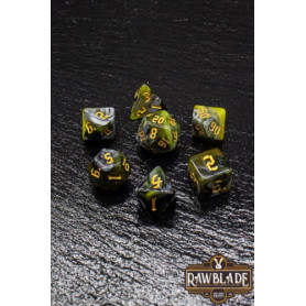 RAWBLADE SET DADOS GOTHIC MYSTIC EBONY