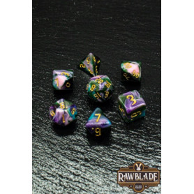 RAWBLADE SET DADOS GOTHIC COSMIC PURPLE