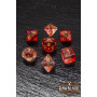 RAWBLADE SET DADOS MARBLE TRANSPARENT RED