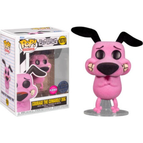 POP COURAGE THE COWARLY DOG FLOCKED 1070 CARTOON NETWORK