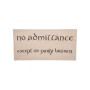 REPLICA CARTEL NO ADMITTANCE EL HOBBIT