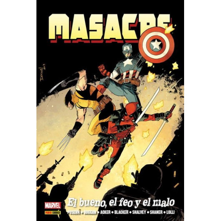PANINI MASACRE EL BUENO EL FEO Y EL MALO MARVEL MUST HAVE