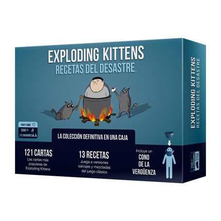 ASMODEE EXPLODING KITTENS RECETAS DEL DESASTRE