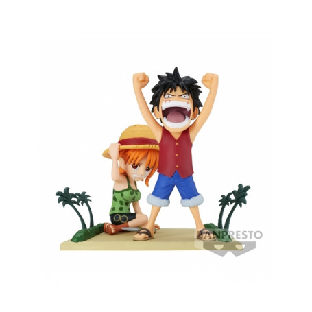 BANPRESTO FIGURA RORONOA LUFFY & NAMI COLLECTABLE LOG STORIES ONE PIECE