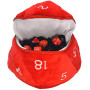 ULTRA PRO BOLSA PELUCHE PARA DADOS D20 ROJA
