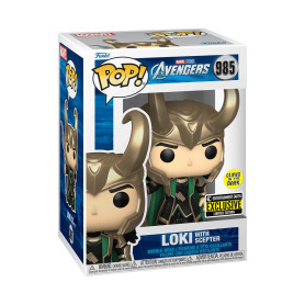 POP LOKI SCEPTER 985 GITD ENTERTAIMENT EARTH EXCLUSIVE LOS VENGADORES MARVEL