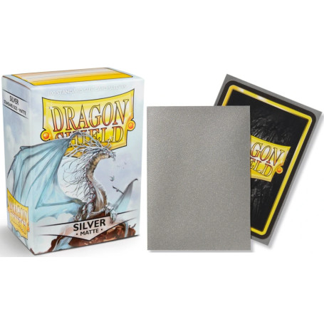 DRAGON SHIELD FUNDAS SILVER MATTE 100