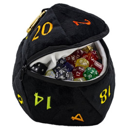 ULTRA PRO BOLSA PELUCHE PARA DADOS D20 NEGRO