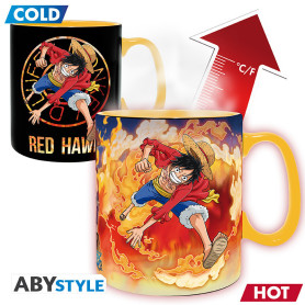 TAZA TERMICA LUFFY Y SABO ONE PIECE