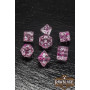 RAWBLADE SET DADOS TRANSPARENTE GLITTER ROSA